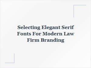 Choosing the Perfect Serif Fonts for a Sophisticated Law Firm Brand